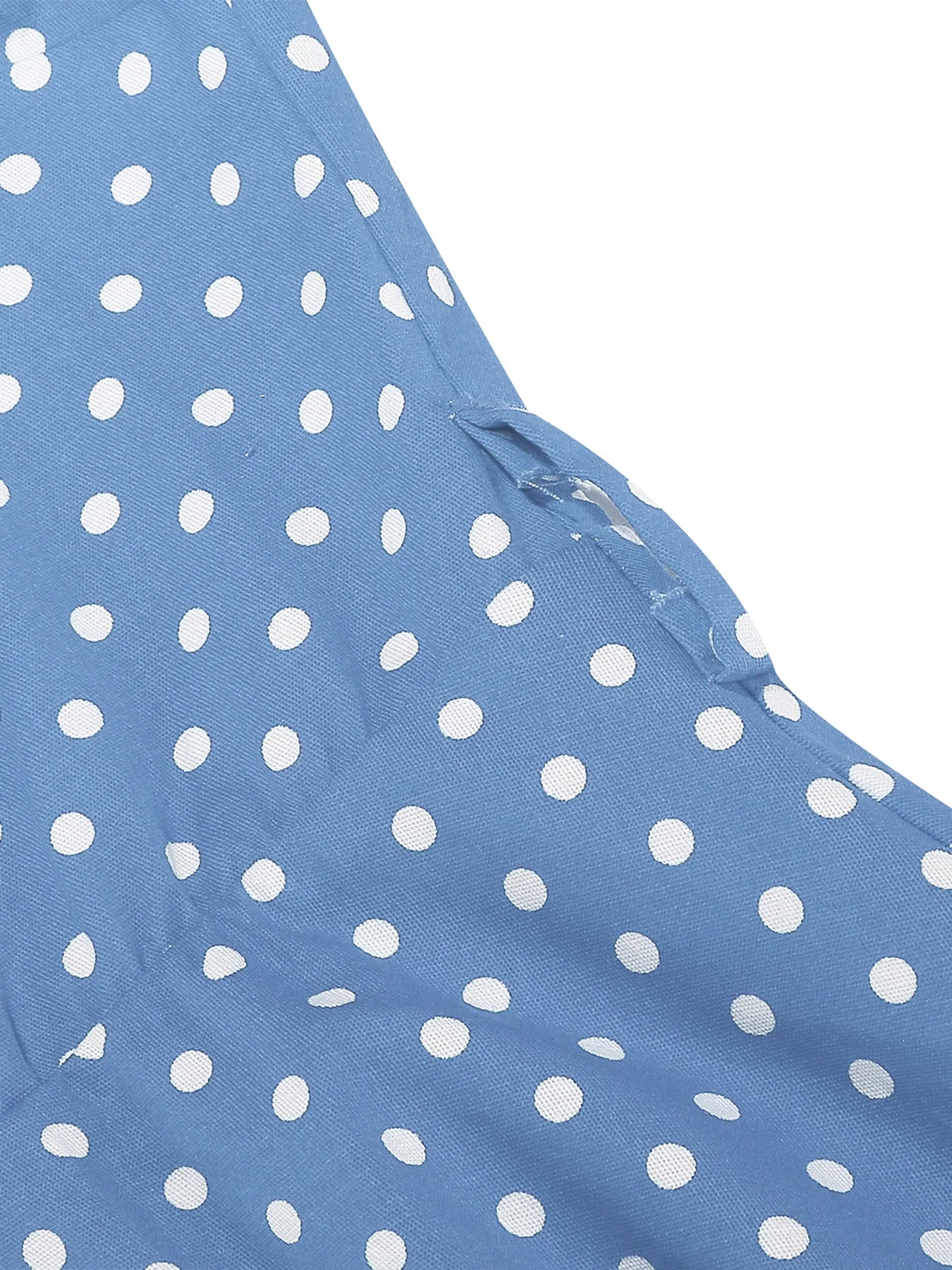 Polka Dot Collar Fit & Flare Dress with Headband