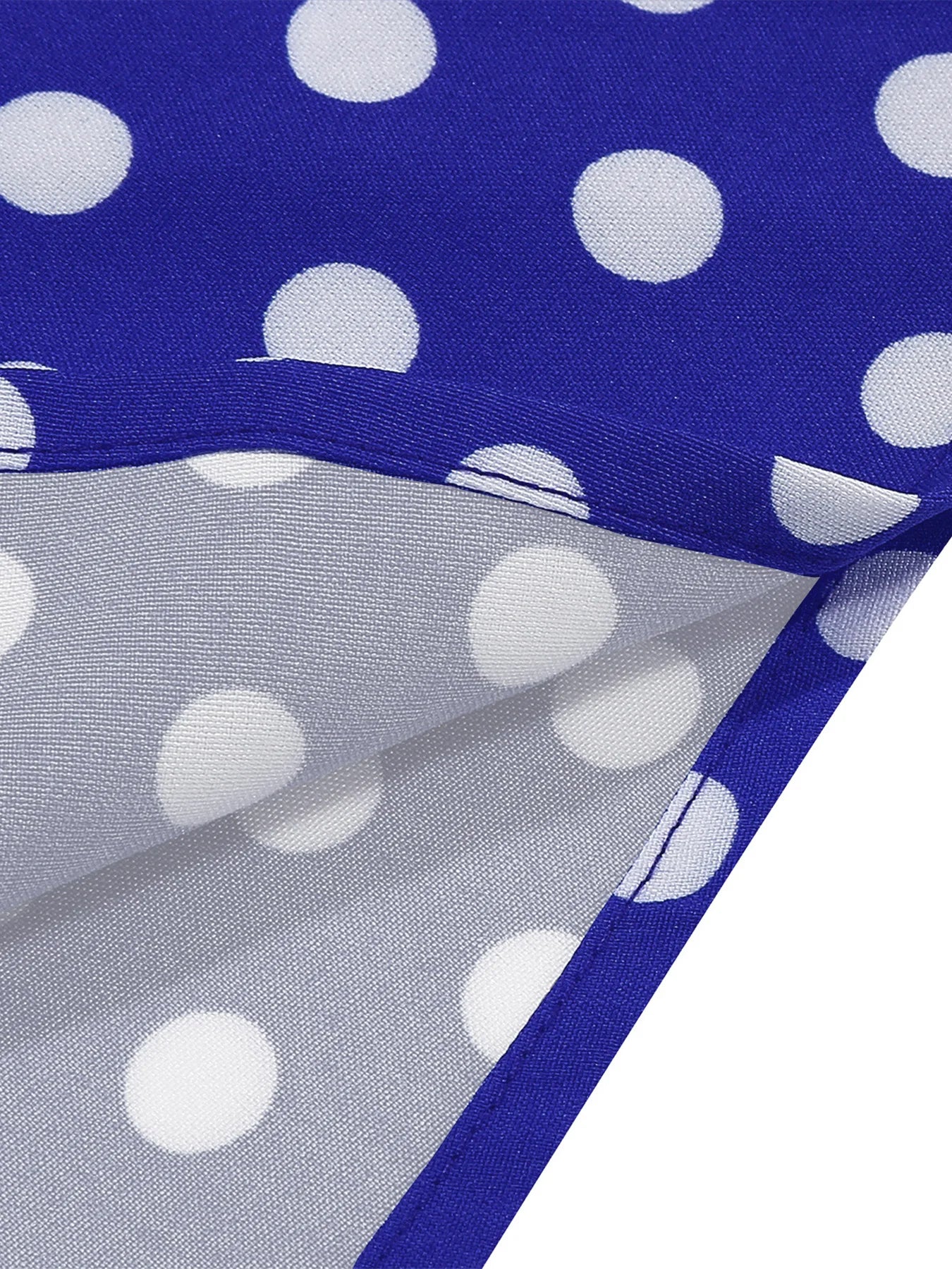 Halter Neck Polka Dot Midi Dress with Bow and Belt