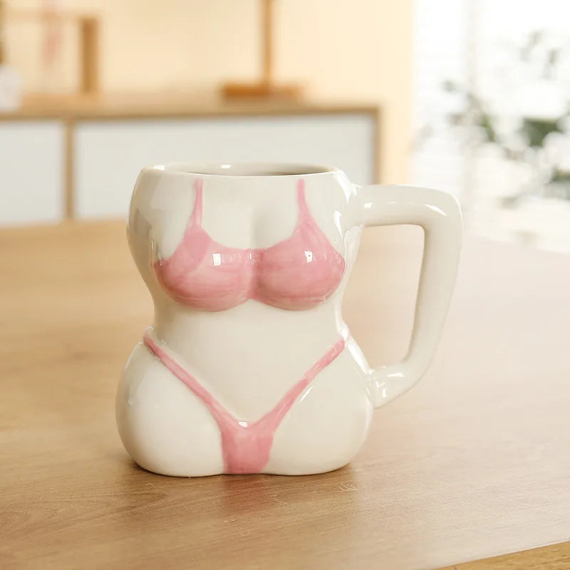 "The Pin-Up Silhouette" Ceramic Body Art Mug (380ml)