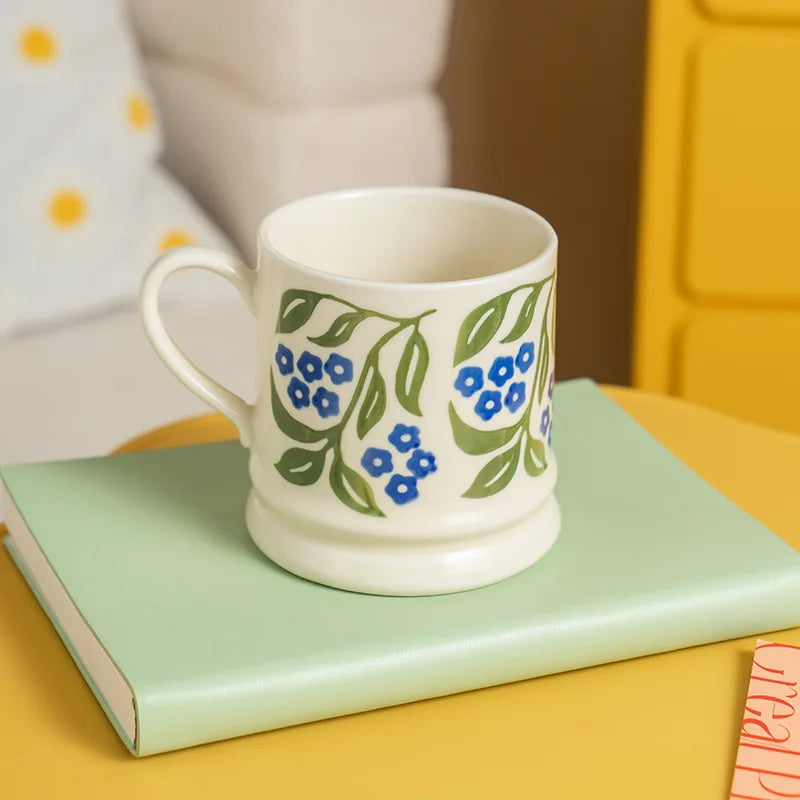 "Grandma's Garden" Oversized Retro Floral Breakfast Mug