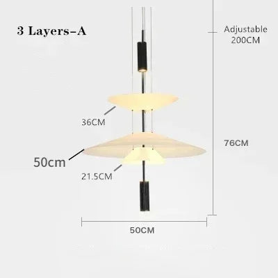 Italian Nordic Flamingo Flying Saucer Pendant Lamp
