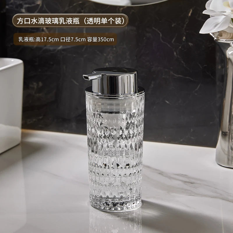 Vintage Apothecary Amber Glass Soap Dispenser & Foaming Bottle