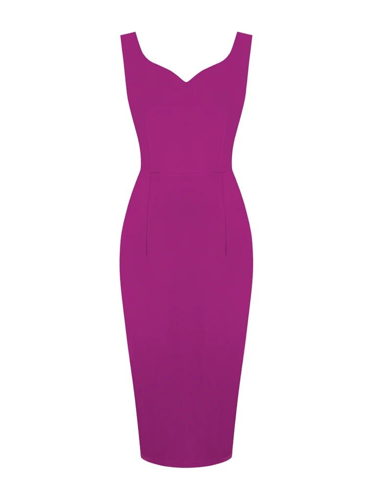 Sleeveless Sweetheart Neck Sheath Dress