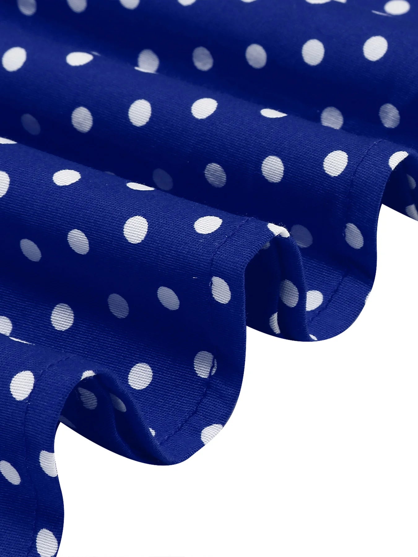 Polka Dot Collar Fit & Flare Dress with Headband
