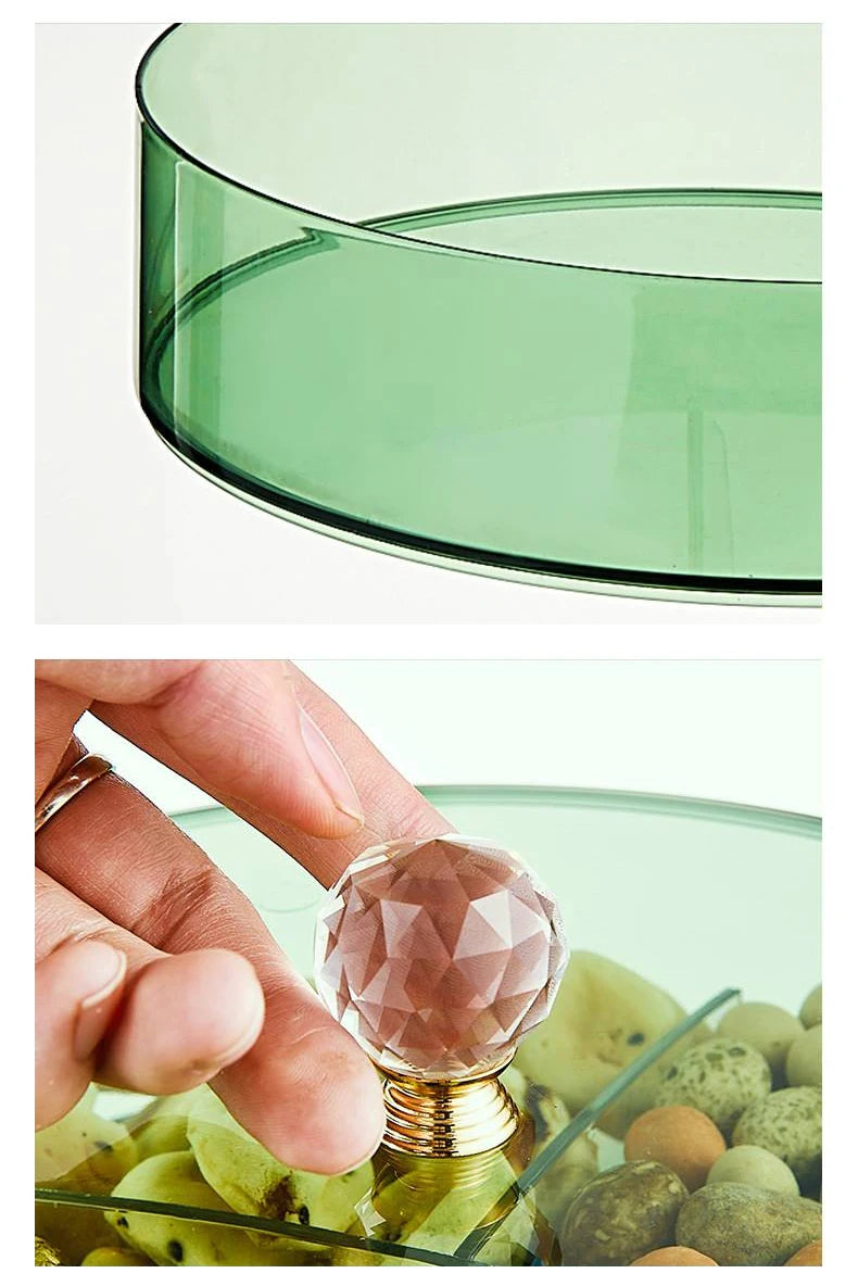 Retro Hollywood Multi-Grid Candy & Nut Dish with Lid