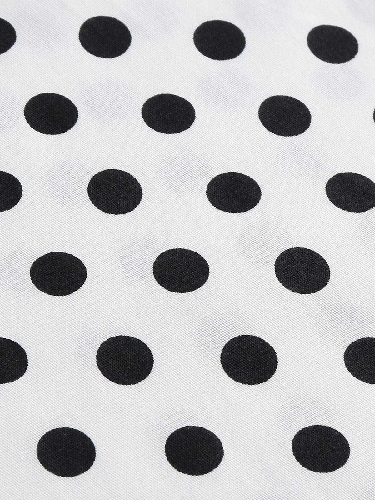 Polka Dot Tie-Neck Fit & Flare Dress