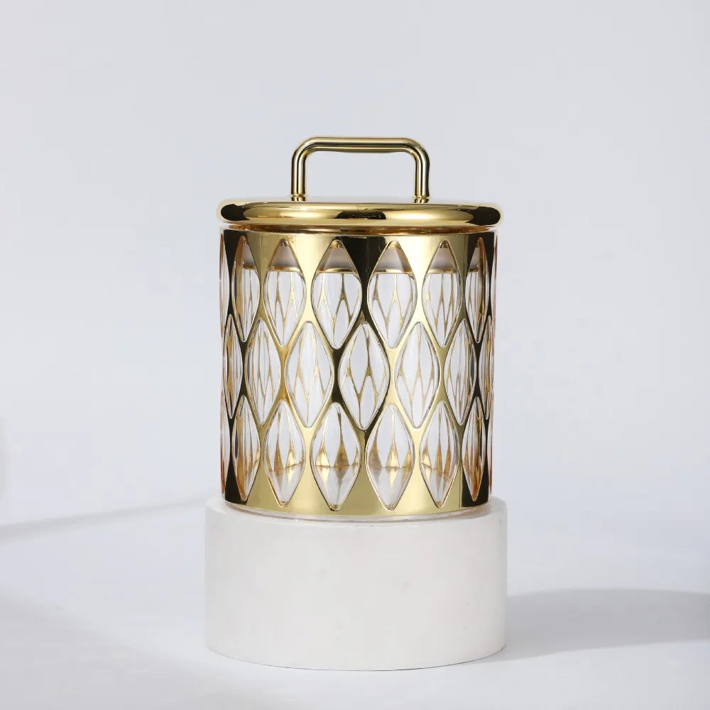 Classic Elegance Gold-Plated Sealed Kitchen Bottle