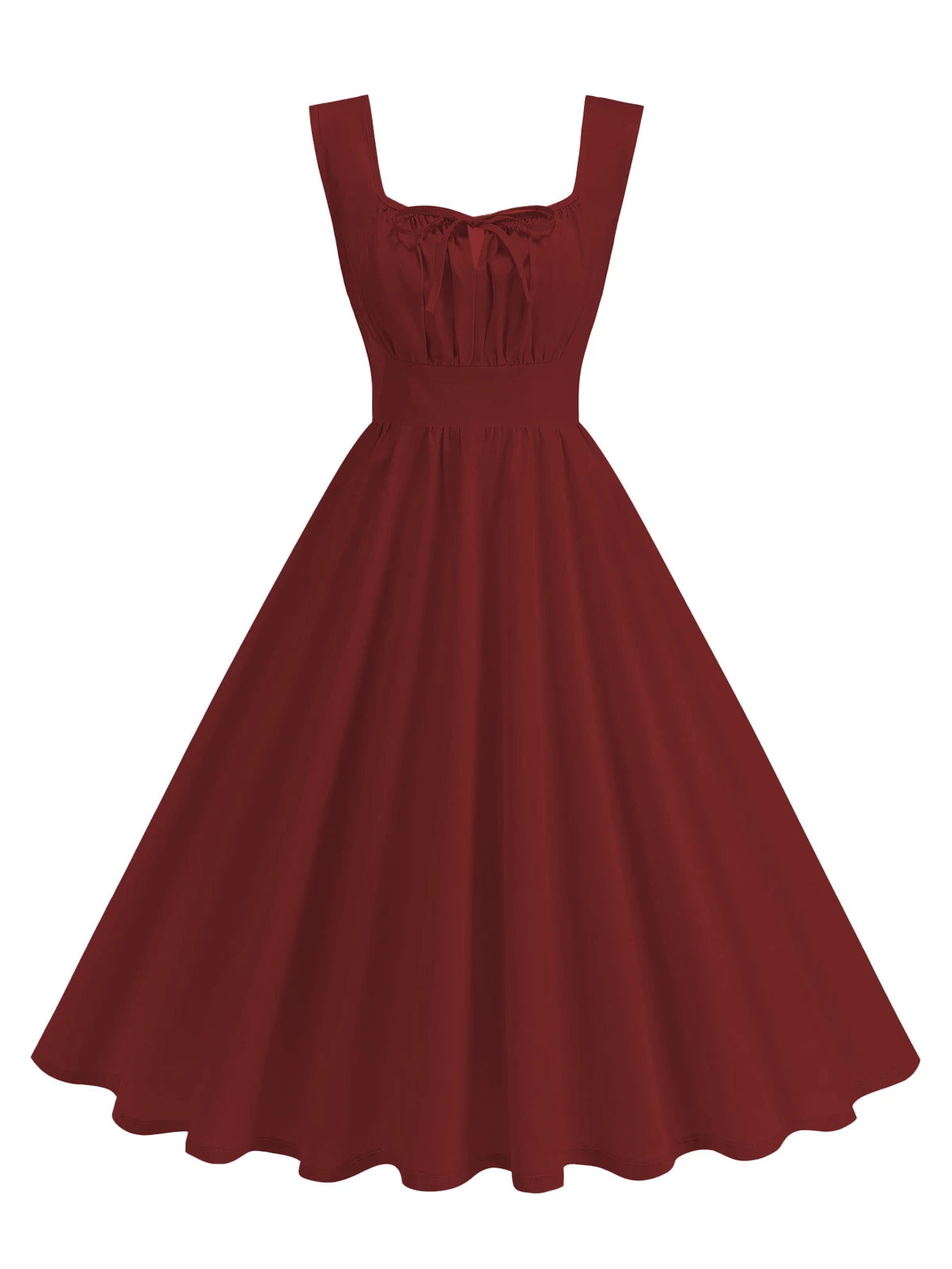 Sleeveless Bow Detail Fit & Flare Dress