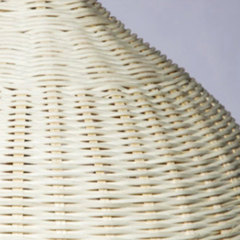 Chinese Creative Hand-Woven Rattan Art LED Pendant Lamp - Retro Decorative Lighting for Restaurants, Hotels, Study Rooms, Hallways, and Rural Decor