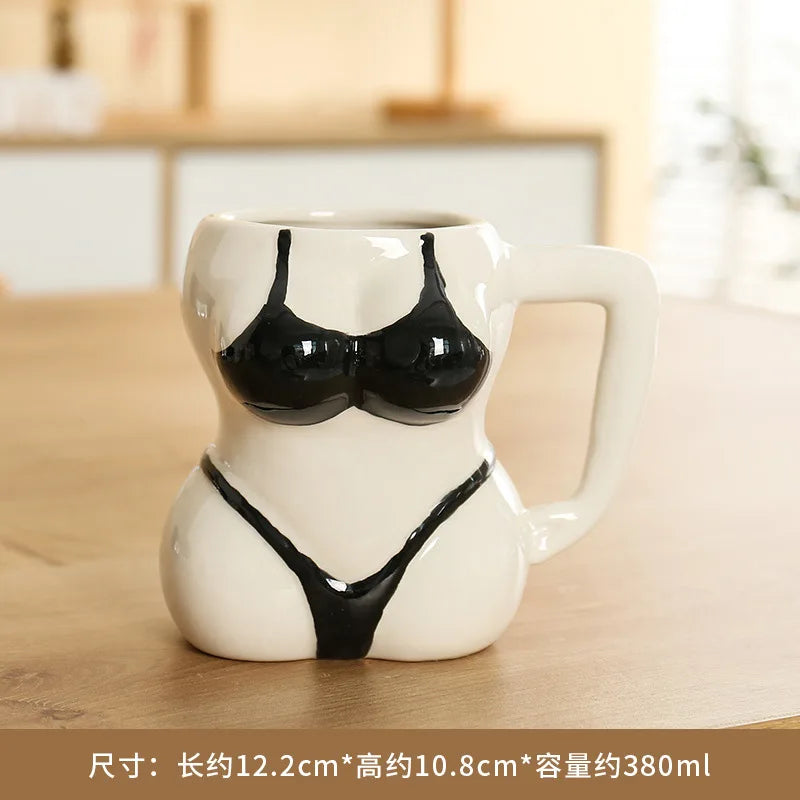 "The Pin-Up Silhouette" Ceramic Body Art Mug (380ml)