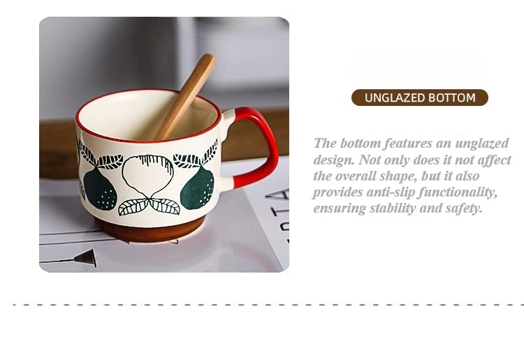 Retro Pastel Ceramic Coffee Mug (300ml)