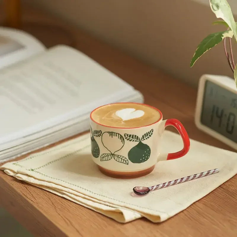 Retro Pastel Ceramic Coffee Mug (300ml)