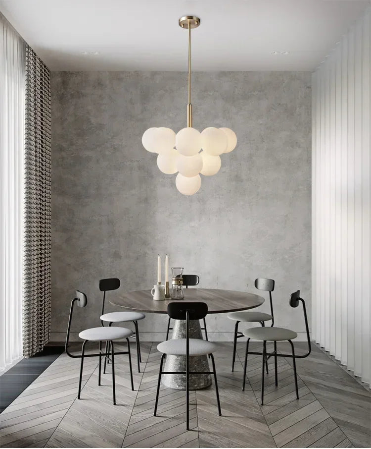 Hollywood Regency Glass Balloon Magic Bean Chandelier