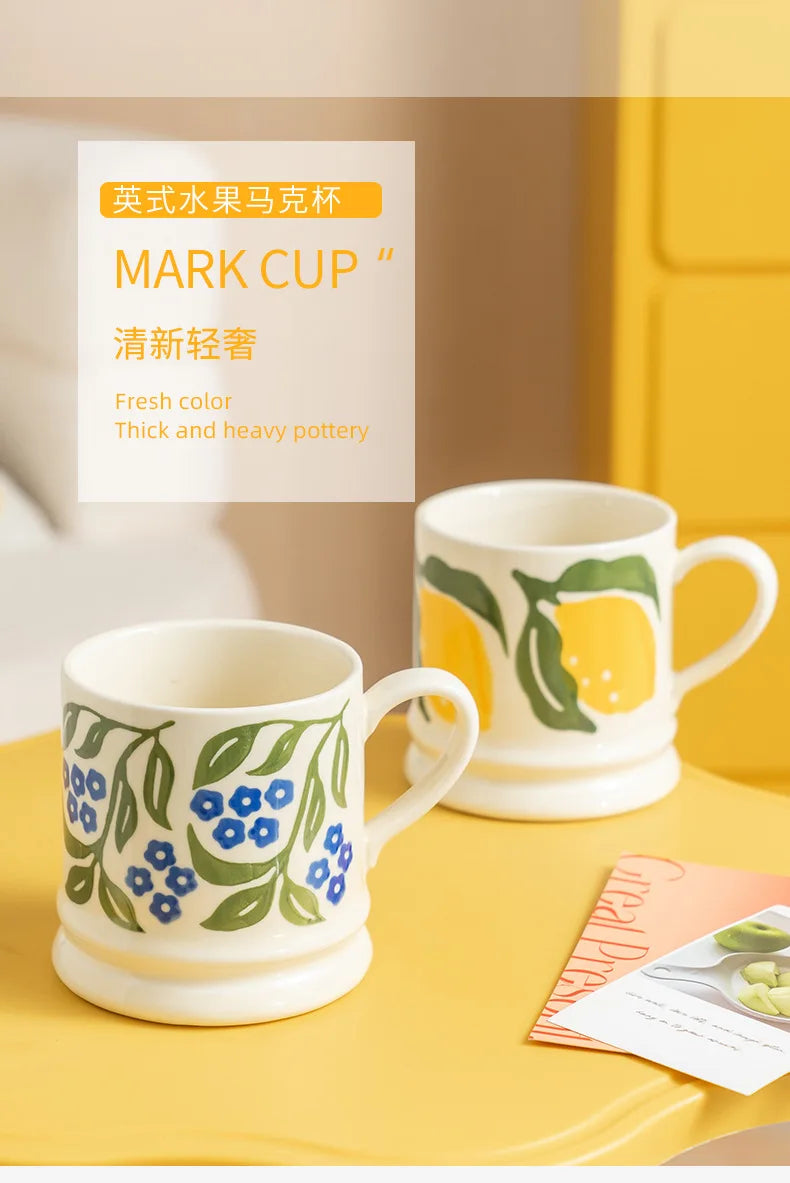 "Grandma's Garden" Oversized Retro Floral Breakfast Mug