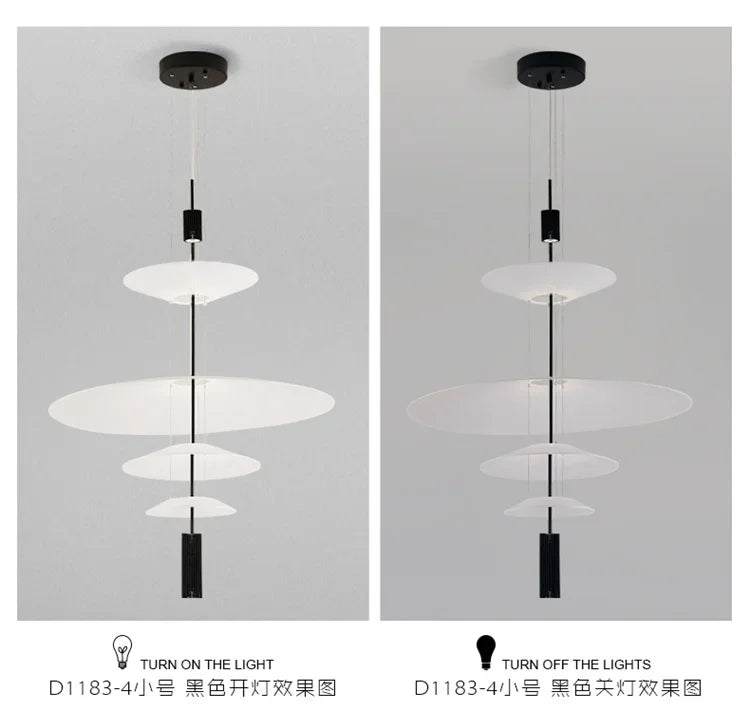 Italian Nordic Flamingo Flying Saucer Pendant Lamp