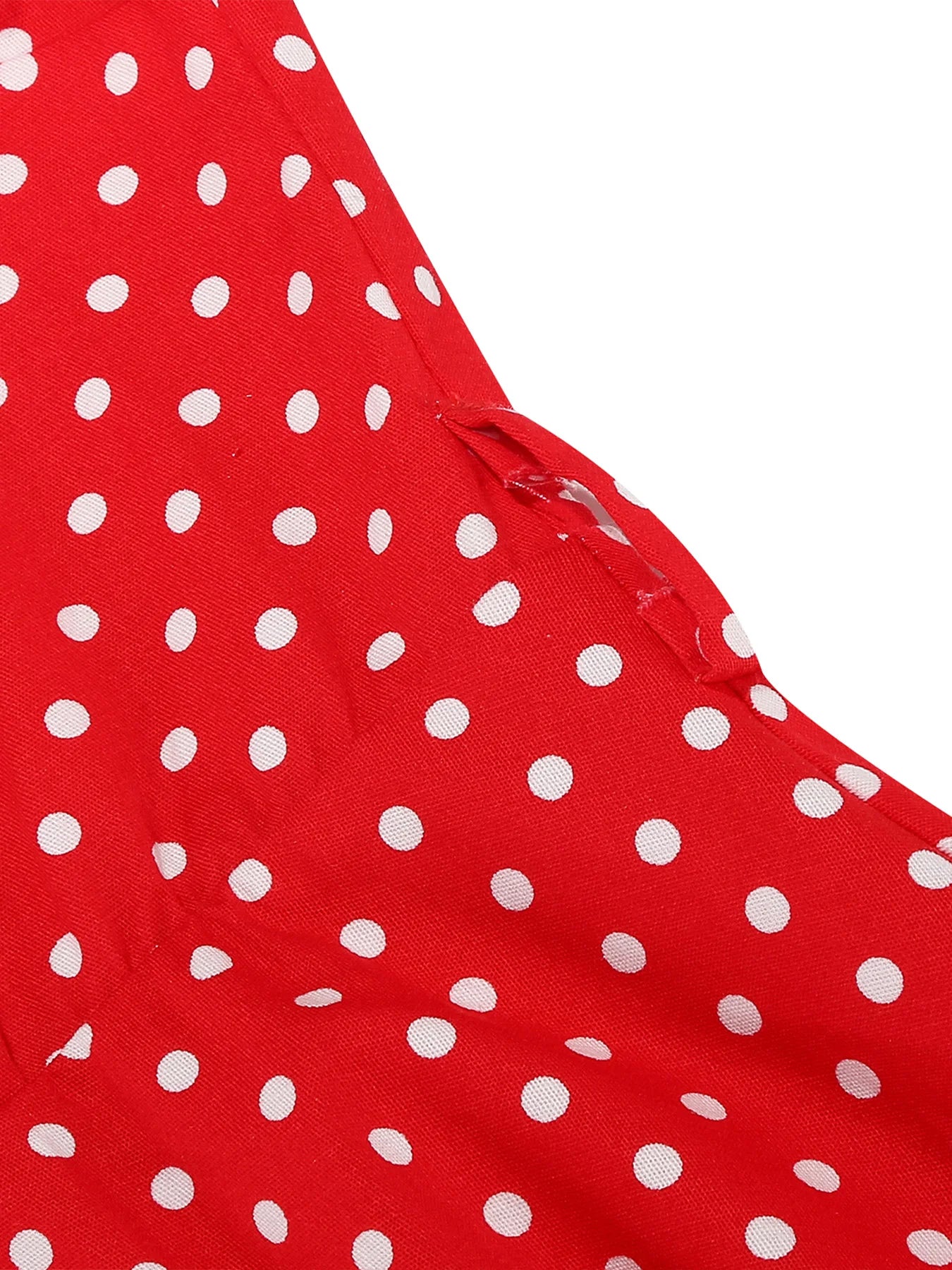 Polka Dot Collar Fit & Flare Dress with Headband