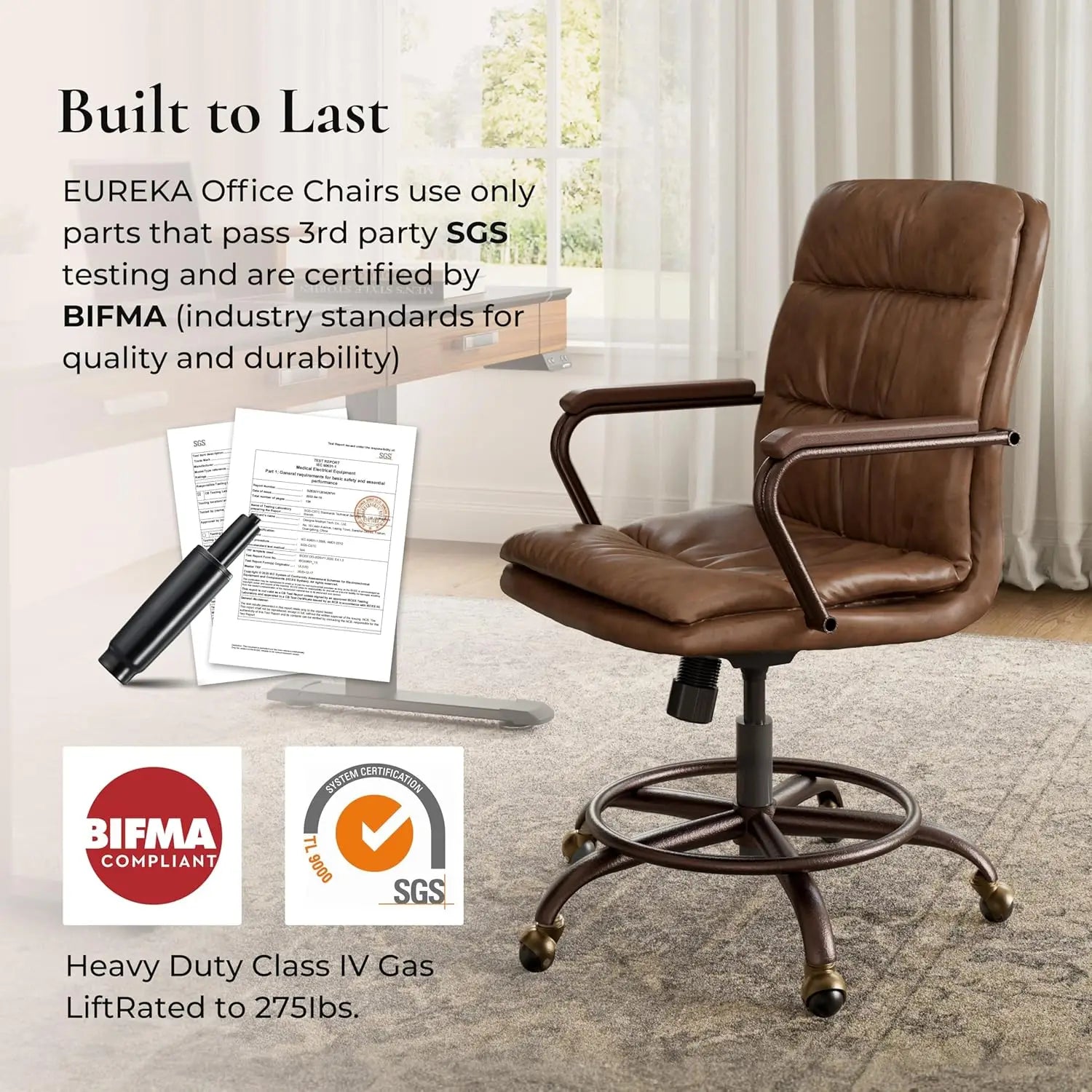 Mid-Century Style Office Chair