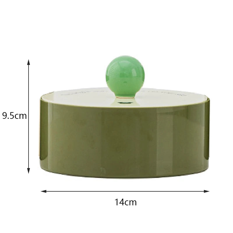 Hollywood Regency Acrylic Vanity Jewelry Box & Ring Case