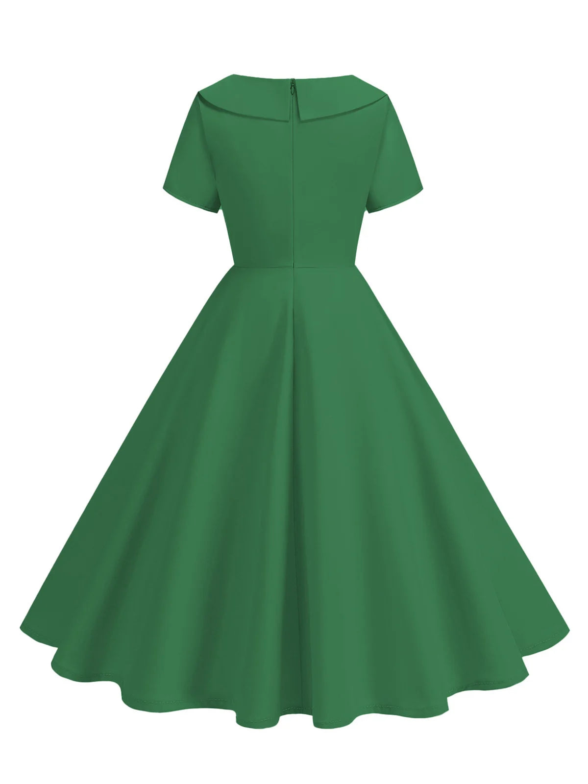 Button Front Fit and Flare Midi Dress