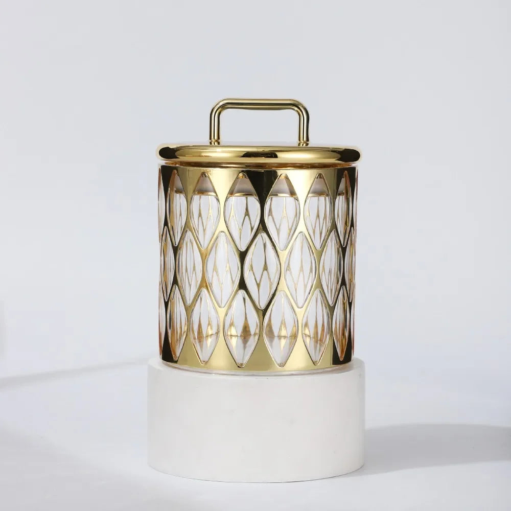 Classic Elegance Gold-Plated Sealed Kitchen Bottle