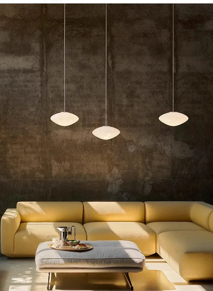 Classic Nordic Glass Suspension Kitchen Island Hanging Lamp