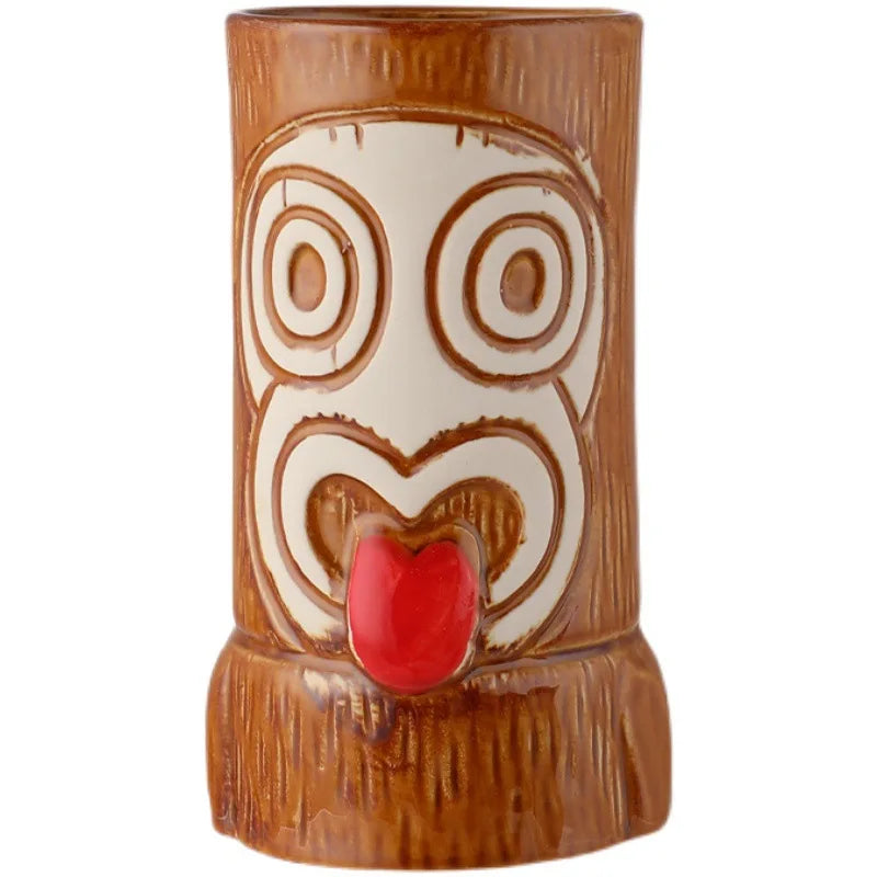 Polynesian Pop Retro Tiki Mug – Halloween & Cocktail Skeleton Edition