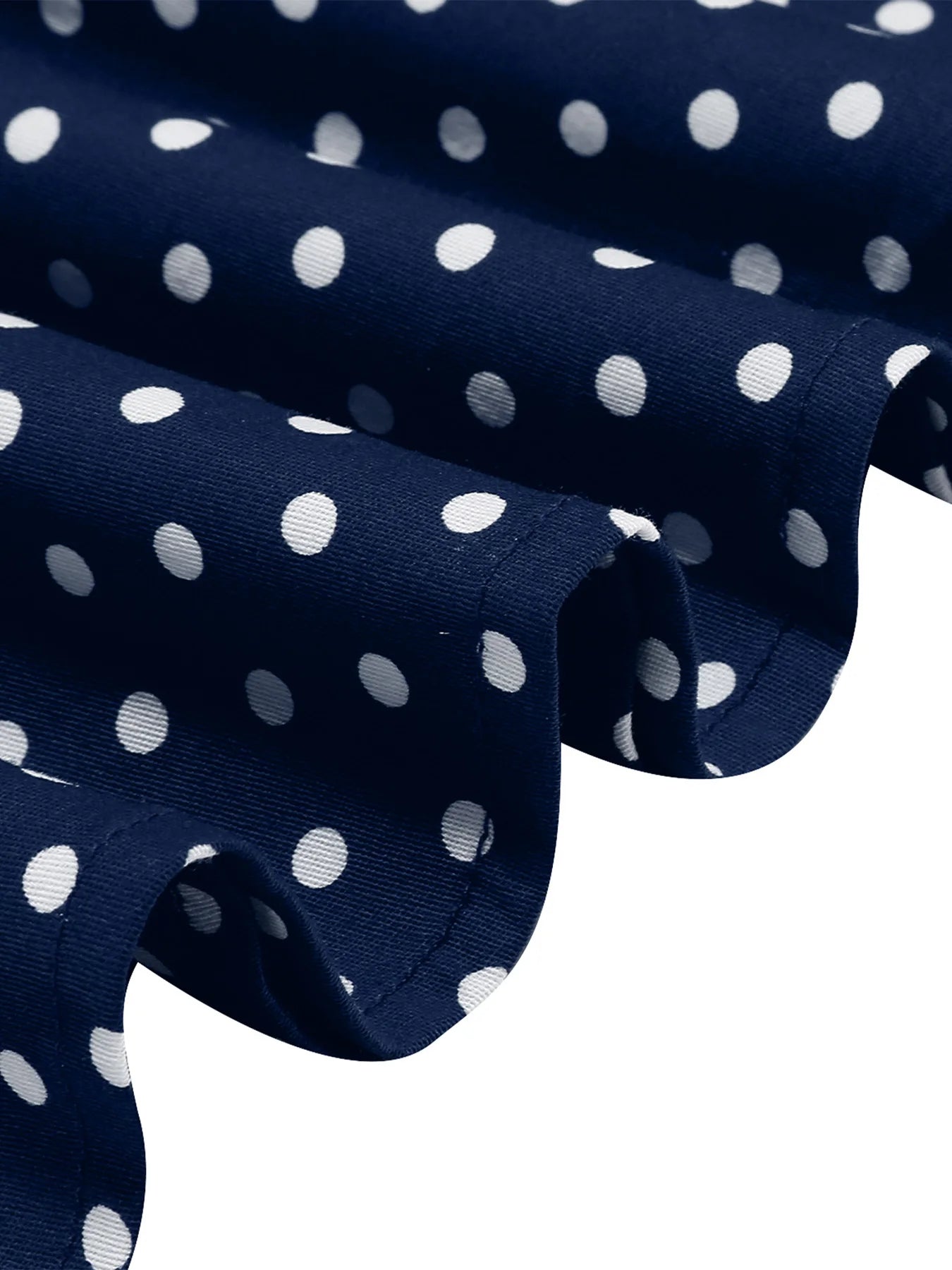 Polka Dot Collar Fit & Flare Dress with Headband