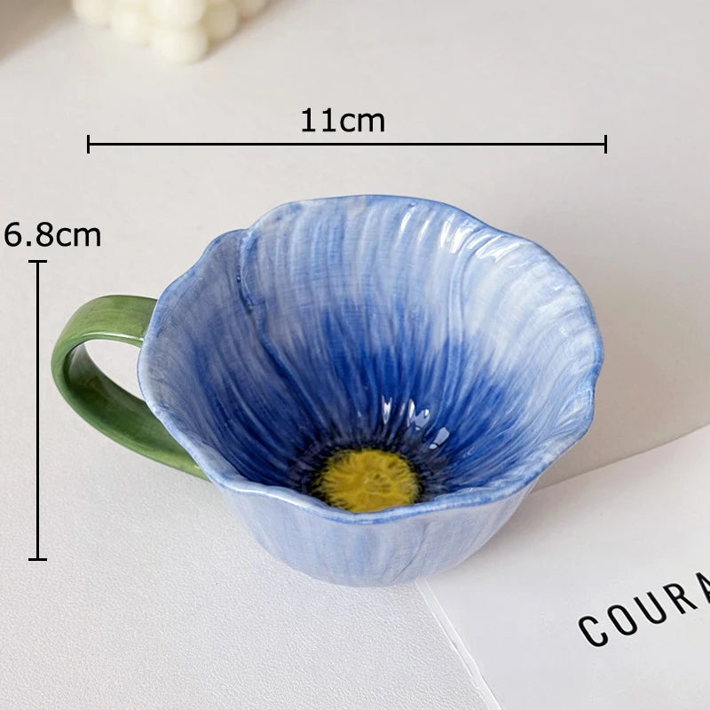 Parisian Cafe Gold-Rimmed Strawberry Porcelain Mug