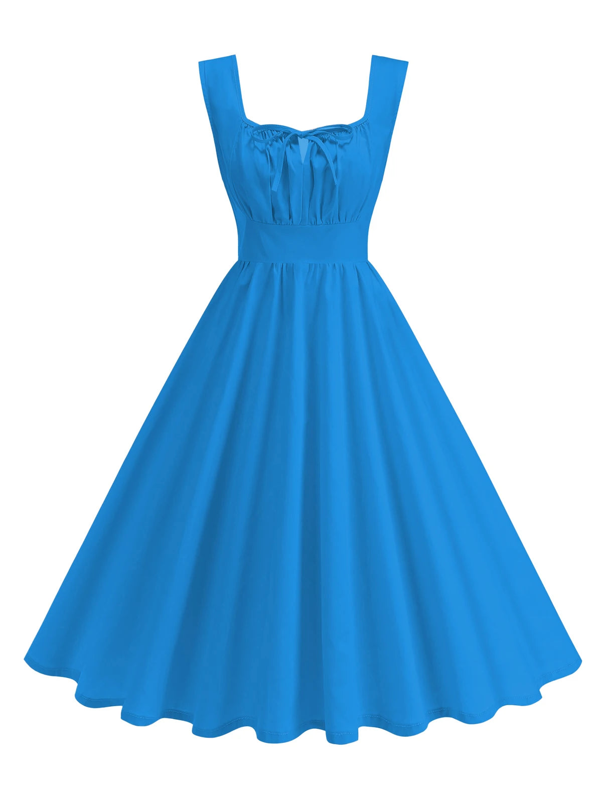 Sleeveless Bow Detail Fit & Flare Dress