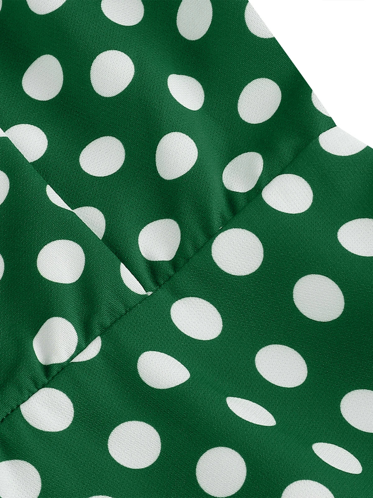 Polka Dot Tie-Neck Fit & Flare Dress