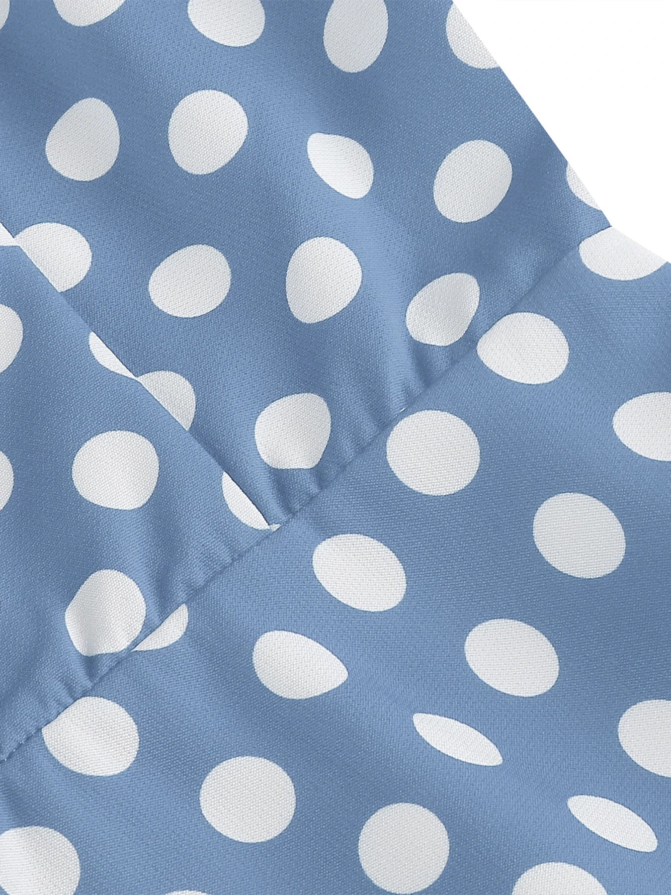 Polka Dot Tie-Neck Fit & Flare Dress
