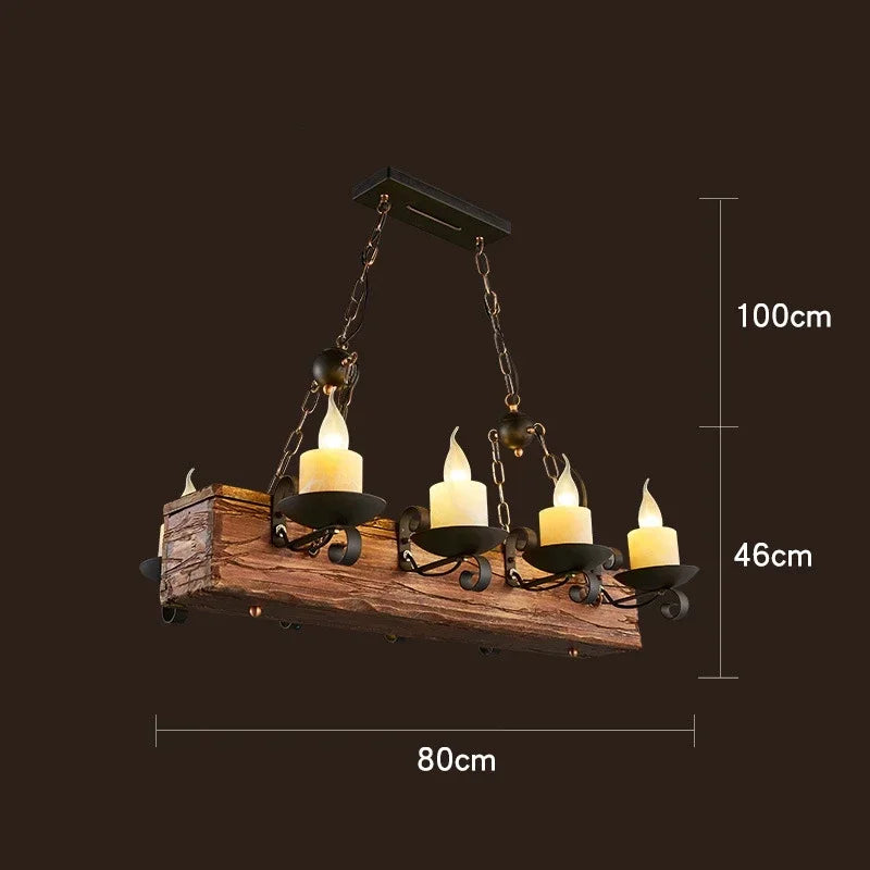 Mid-Century Modern Industrial Pendant Chandelier