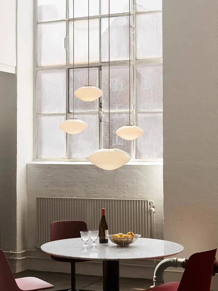 Classic Nordic Glass Suspension Kitchen Island Hanging Lamp