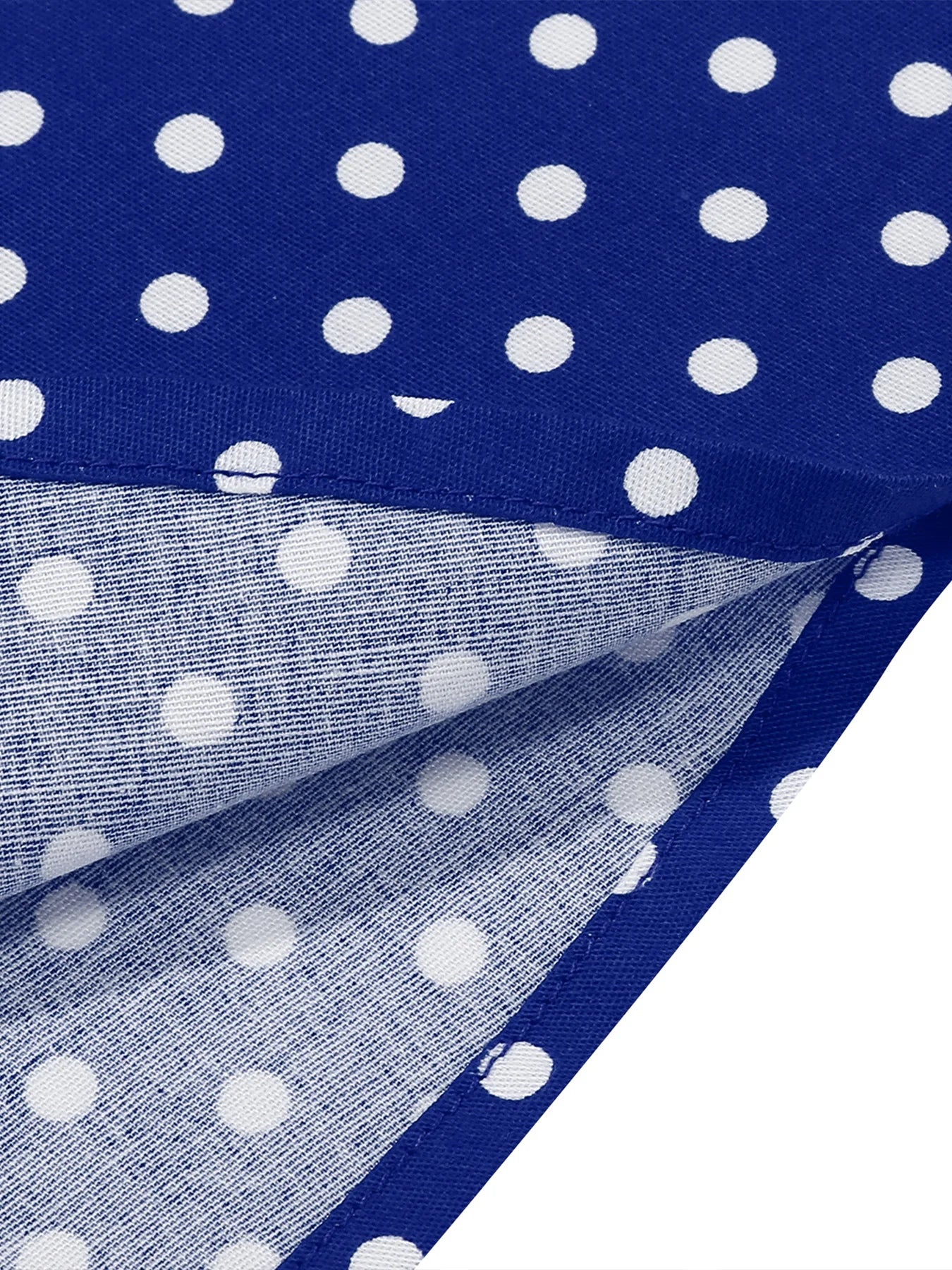 Polka Dot Collar Fit & Flare Dress with Headband