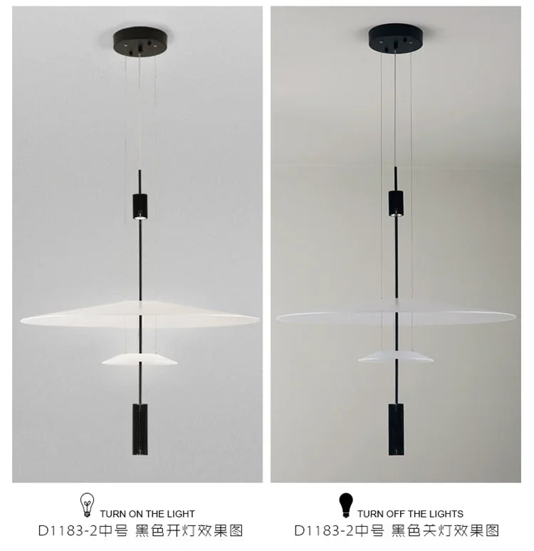 Italian Nordic Flamingo Flying Saucer Pendant Lamp