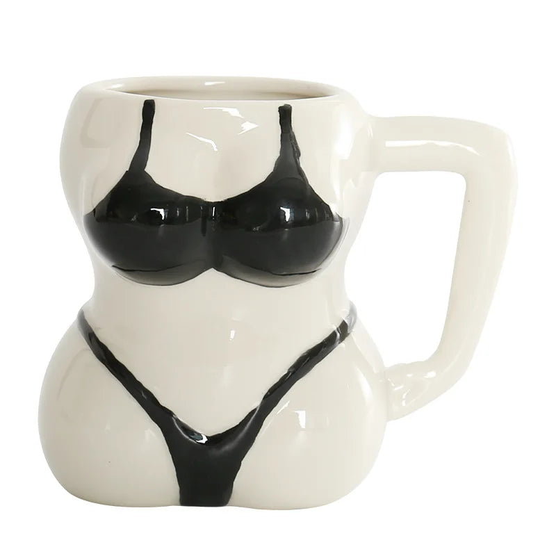 "The Pin-Up Silhouette" Ceramic Body Art Mug (380ml)