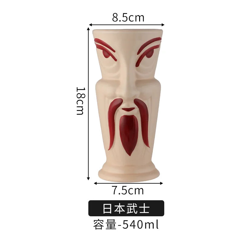 Polynesian Pop Retro Tiki Mug – Halloween & Cocktail Skeleton Edition