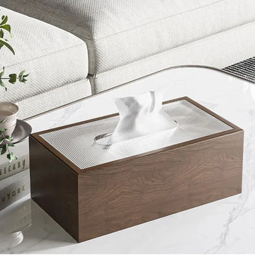 Classic Era Handmade Solid Black Walnut Tissue Box Cover