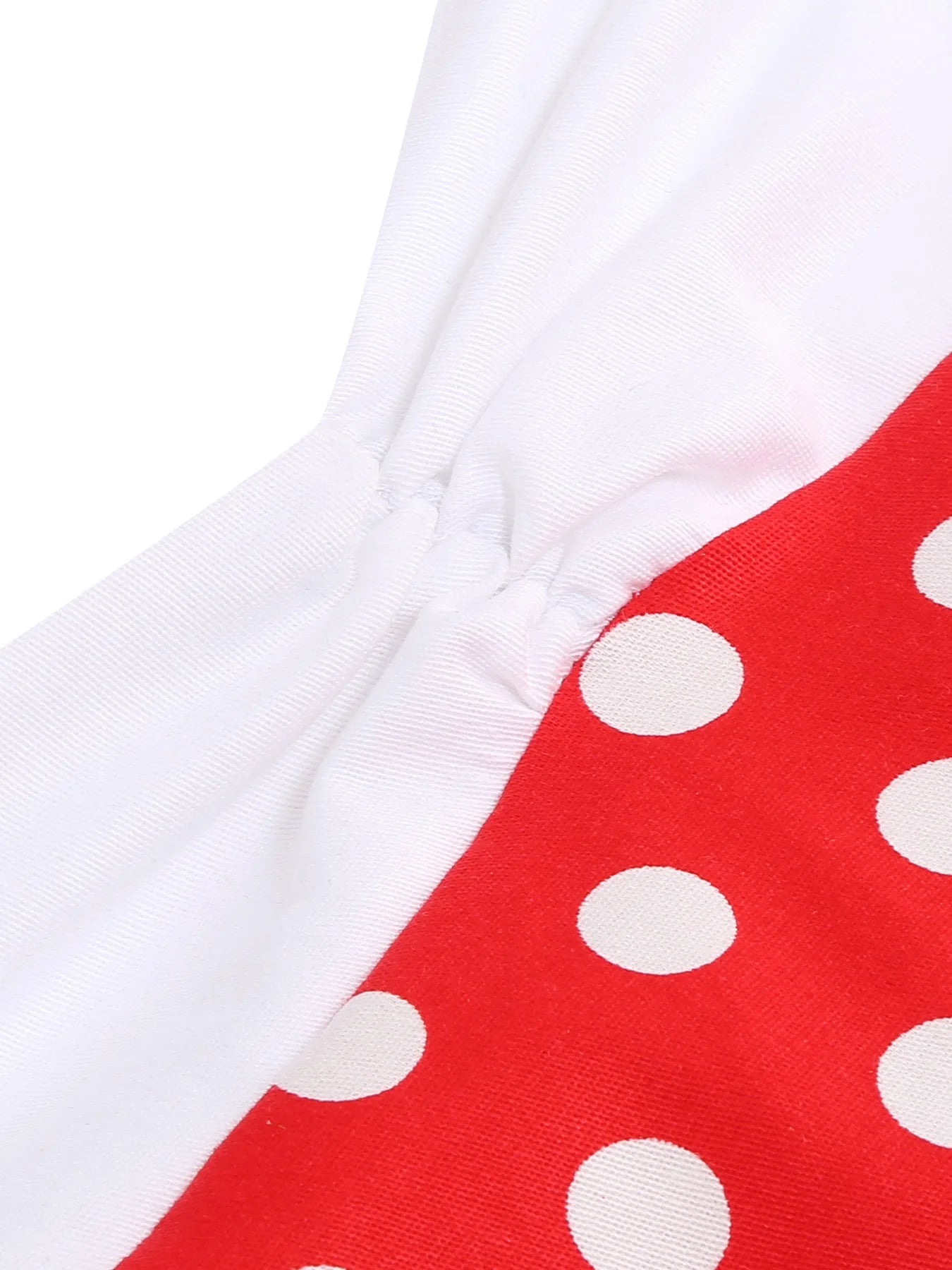 Polka Dot Halter Midi Dress with Contrast Bodice