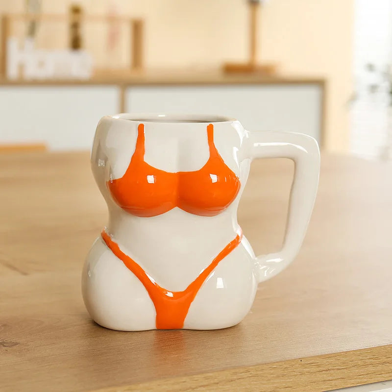 "The Pin-Up Silhouette" Ceramic Body Art Mug (380ml)