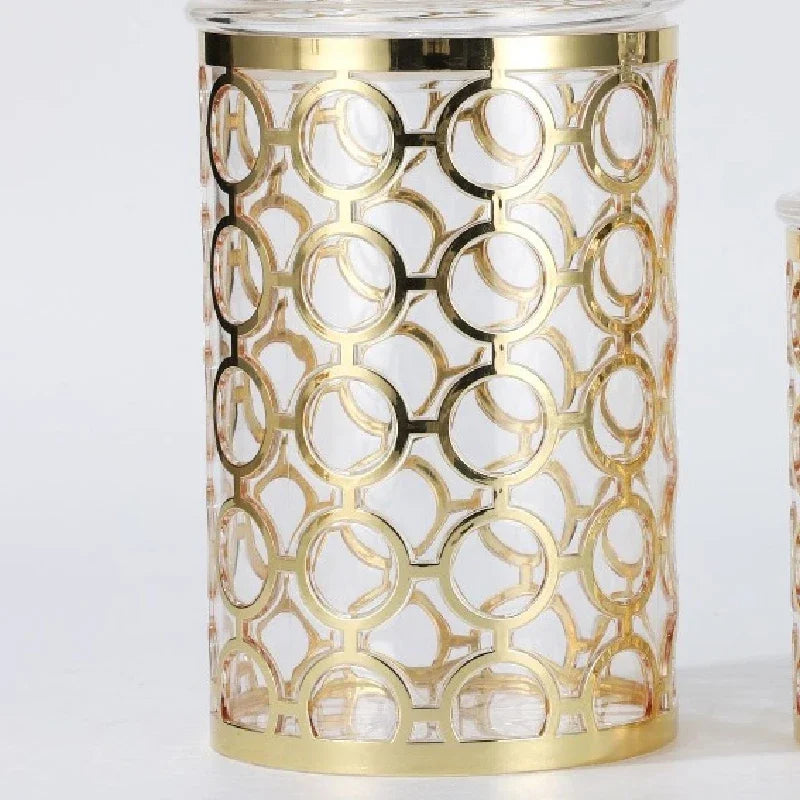 Hollywood Glamour Acrylic Sealed Dry Goods Canister