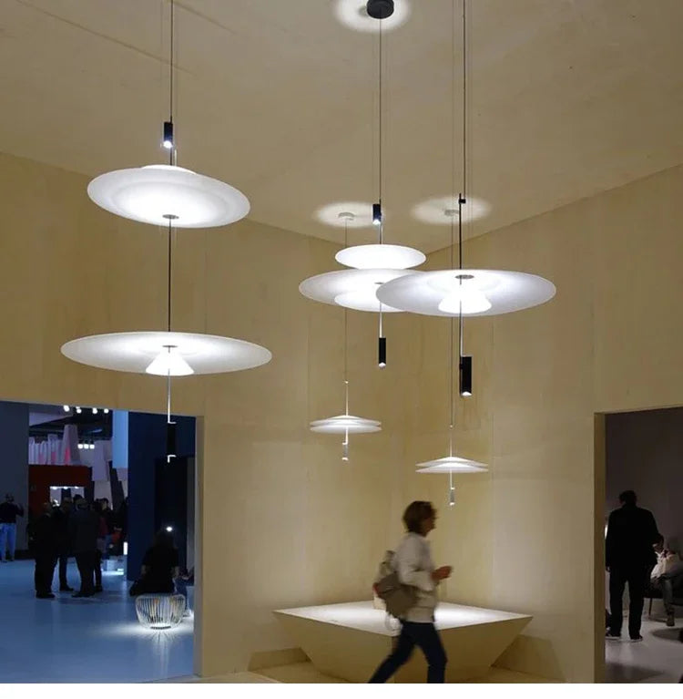Italian Nordic Flamingo Flying Saucer Pendant Lamp