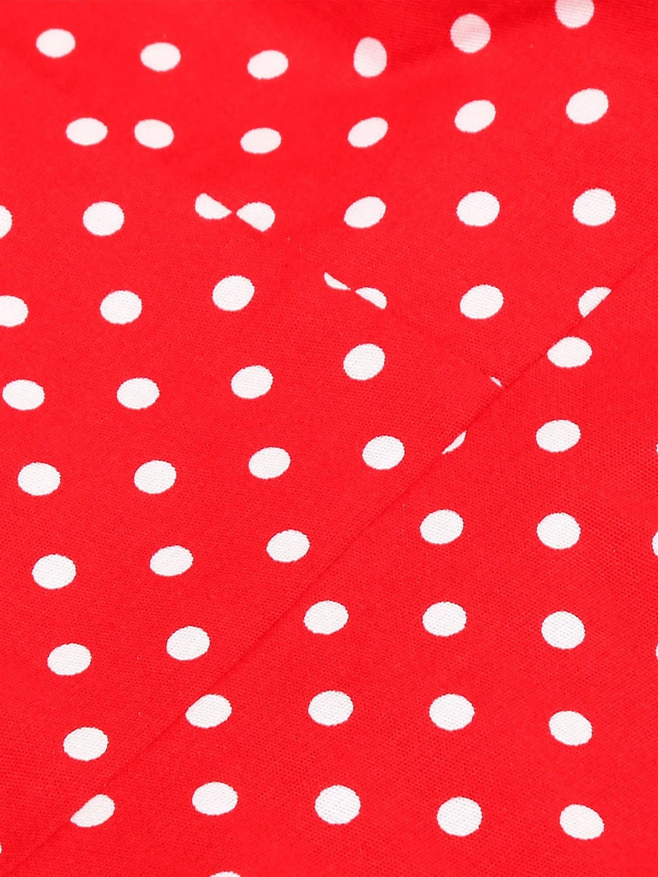 Polka Dot Trim Halter Belted Dress