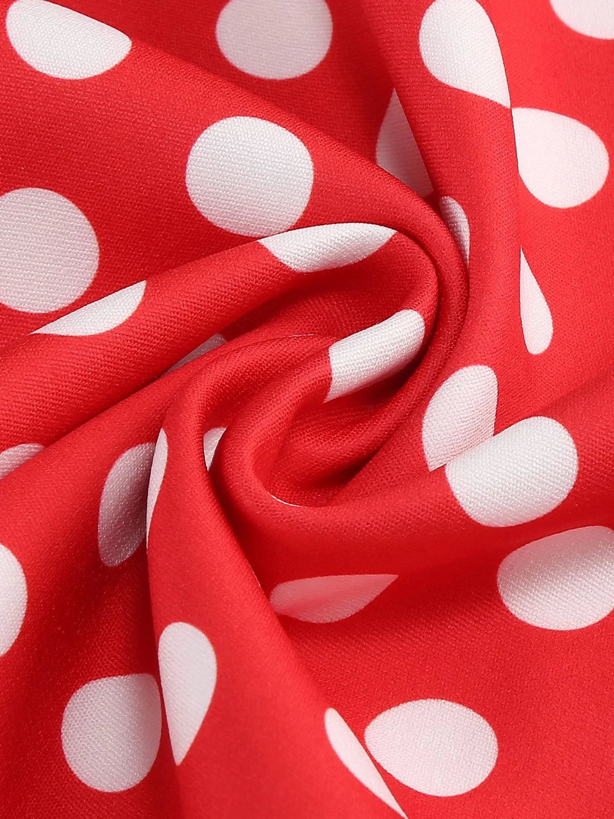 Tie Strap Polka Dot Belted Fit & Flare Dress