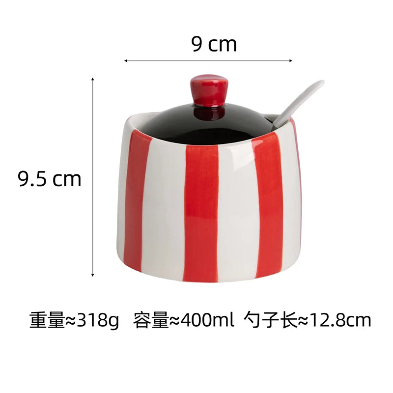 Retro Diner Ceramic Spice & Seasoning Container