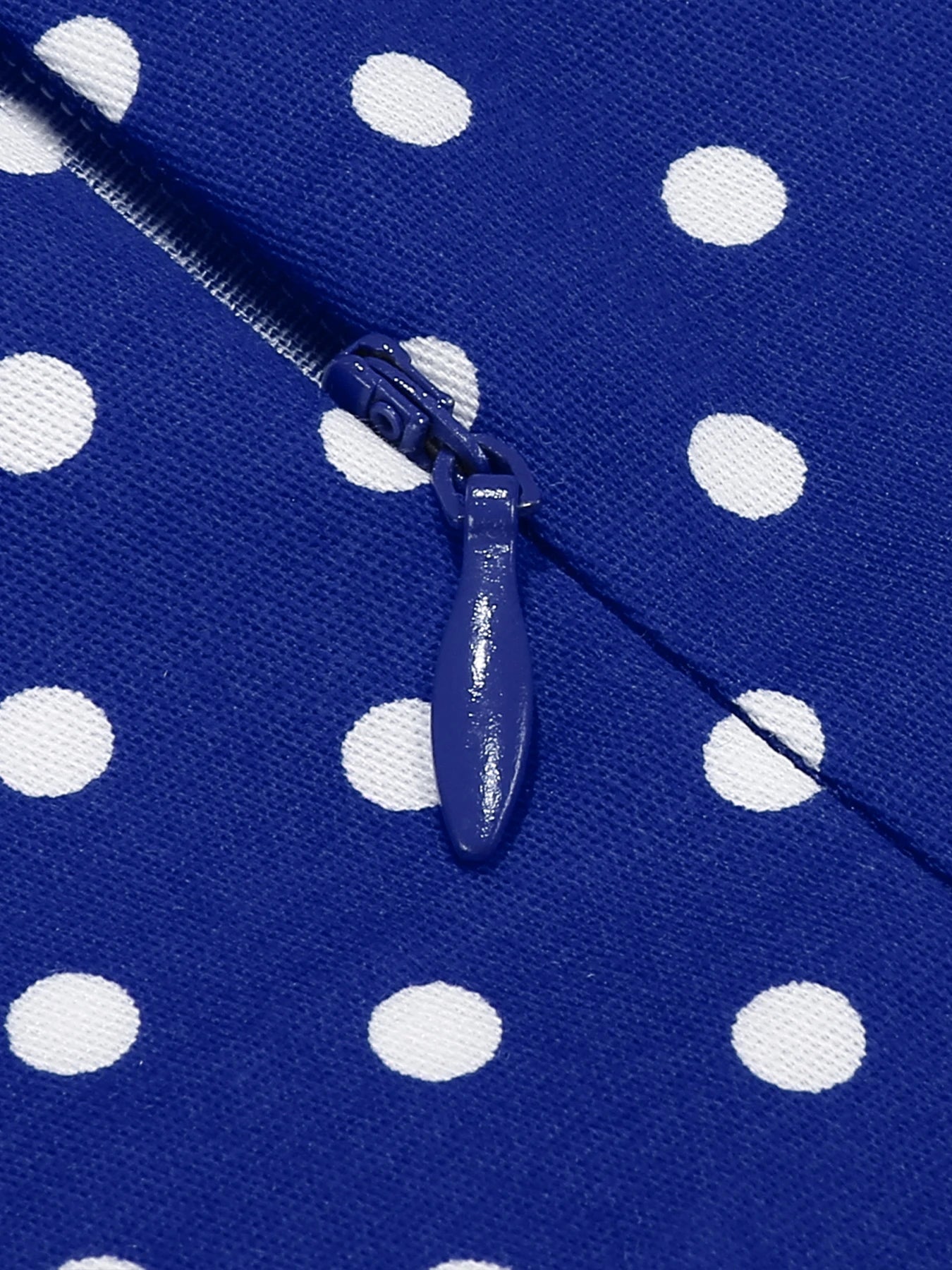 Polka Dot Collar Fit & Flare Dress with Headband