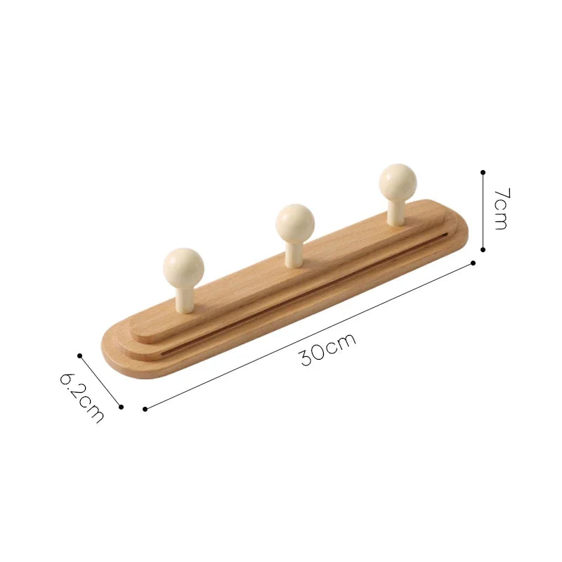 Classic Era Solid Wood Hook Bar