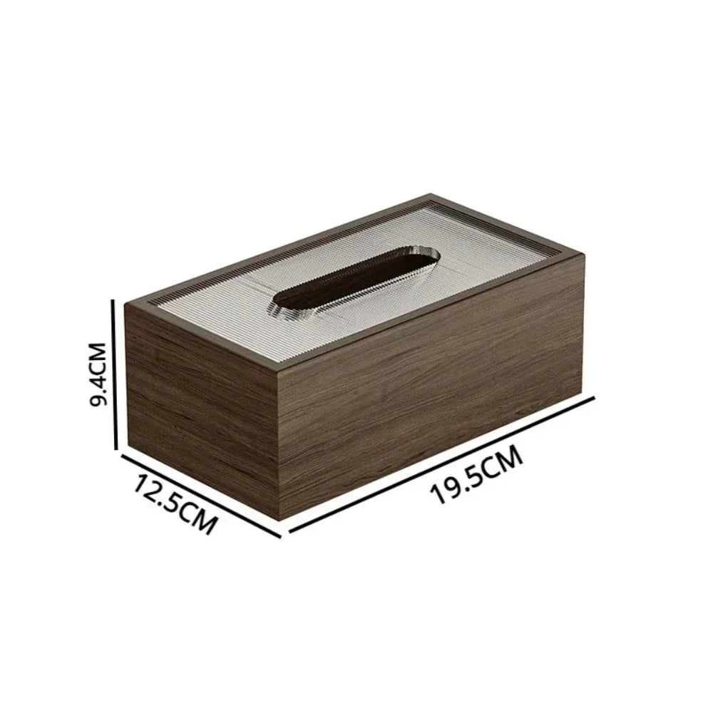 Classic Era Handmade Solid Black Walnut Tissue Box Cover