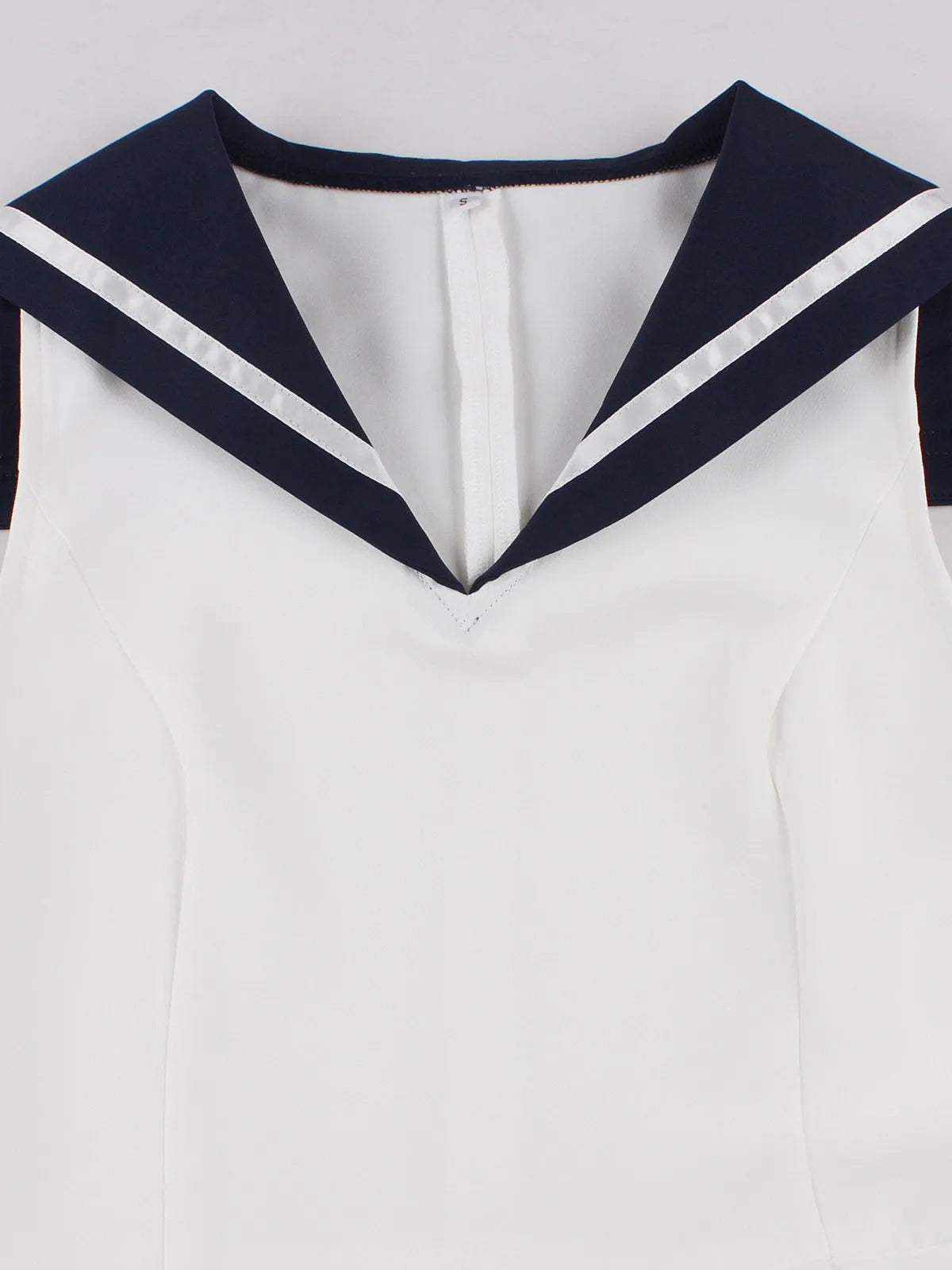 Sailor Collar Bow Fit & Flare Dress