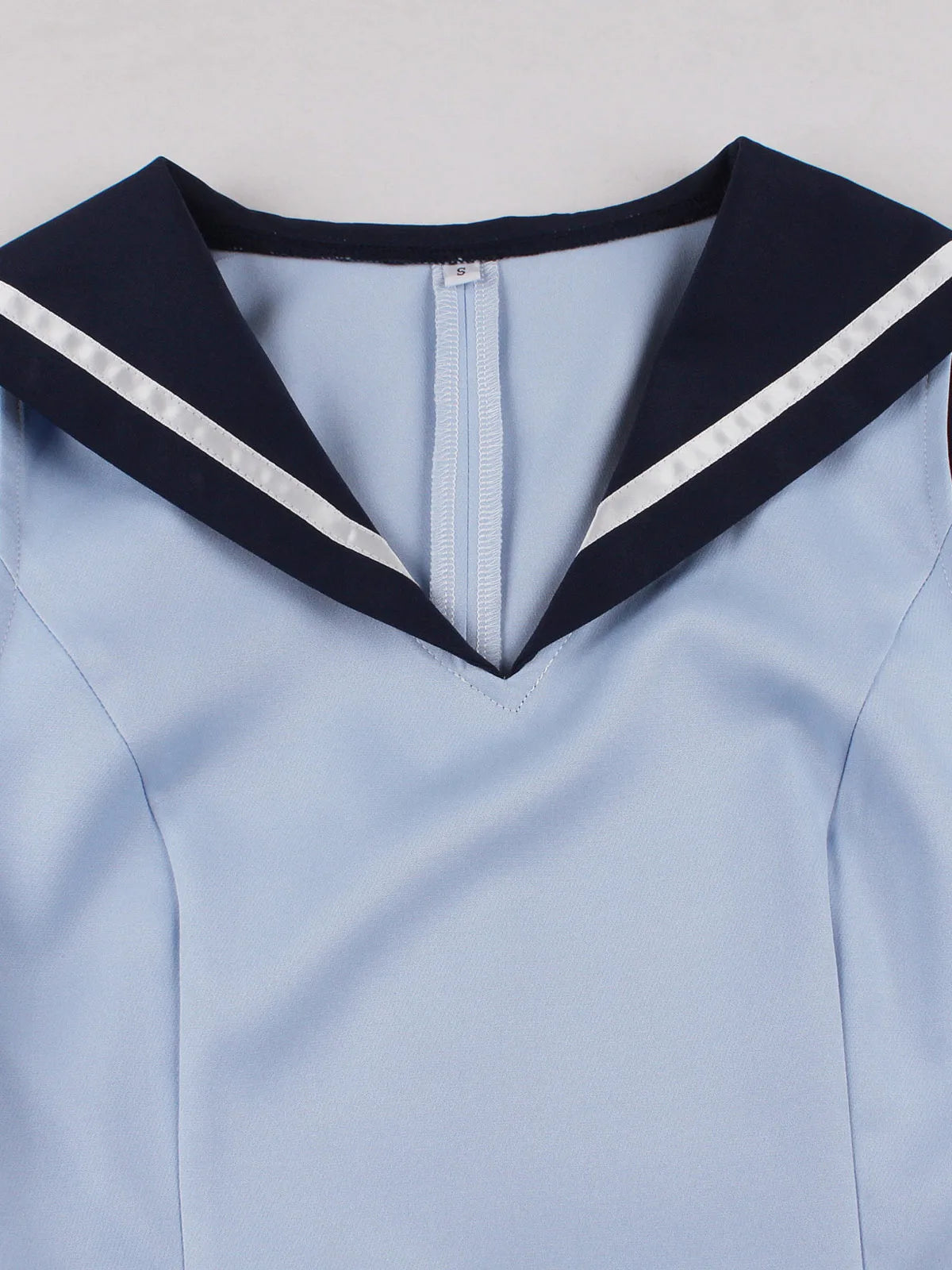 Sailor Collar Bow Fit & Flare Dress